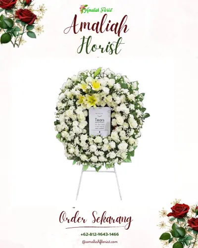 Krans Bunga Duka Cita di Kebonagung